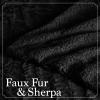 imageThe Connecticut Home Co Throw Blanket for Couch Soft Fluffy Room Decor Cozy Warm Throws for Bed Couches Gifts for Women Bedroom Cute Aesthetic Blankets Faux Fur and Sherpa 65x50 GrayBlack Faux Fur
