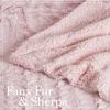 imageThe Connecticut Home Co Throw Blanket for Couch Soft Fluffy Room Decor Cozy Warm Throws for Bed Couches Gifts for Women Bedroom Cute Aesthetic Blankets Faux Fur and Sherpa 65x50 GrayDusty Rose Faux Fur