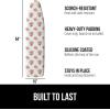imageThe Original GORILLA GRIP Ironing Board Cover and Pad Silicone Coating Thick Scorch Resistant Padding Heavy Duty Iron Covers Standard Boards Hook and Loop Fastener Strap Silver 15x54Pink Floral