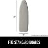 imageThe Original GORILLA GRIP Ironing Board Cover and Pad Silicone Coating Thick Scorch Resistant Padding Heavy Duty Iron Covers Standard Boards Hook and Loop Fastener Strap Silver 15x54Silver
