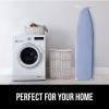 imageThe Original GORILLA GRIP Ironing Board Cover and Pad Silicone Coating Thick Scorch Resistant Padding Heavy Duty Iron Covers Standard Boards Hook and Loop Fastener Strap Silver 15x54Blue