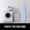 imageThe Original GORILLA GRIP Ironing Board Cover and Pad Silicone Coating Thick Scorch Resistant Padding Heavy Duty Iron Covers Standard Boards Hook and Loop Fastener Strap Silver 15x54Blue Dots