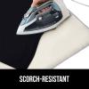 imageThe Original GORILLA GRIP Ironing Board Cover and Pad Silicone Coating Thick Scorch Resistant Padding Heavy Duty Iron Covers Standard Boards Hook and Loop Fastener Strap Silver 15x54Linen