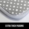 imageThe Original GORILLA GRIP Ironing Board Cover and Pad Silicone Coating Thick Scorch Resistant Padding Heavy Duty Iron Covers Standard Boards Hook and Loop Fastener Strap Silver 15x54Dots
