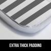 imageThe Original GORILLA GRIP Ironing Board Cover and Pad Silicone Coating Thick Scorch Resistant Padding Heavy Duty Iron Covers Standard Boards Hook and Loop Fastener Strap Silver 15x54Striped WhiteGray