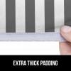imageThe Original GORILLA GRIP Ironing Board Cover and Pad Silicone Coating Thick Scorch Resistant Padding Heavy Duty Iron Covers Standard Boards Hook and Loop Fastener Strap Silver 15x54Striped WhiteGray
