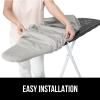 imageThe Original GORILLA GRIP Ironing Board Cover and Pad Silicone Coating Thick Scorch Resistant Padding Heavy Duty Iron Covers Standard Boards Hook and Loop Fastener Strap Silver 15x54Silver