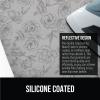 imageThe Original GORILLA GRIP Ironing Board Cover and Pad Silicone Coating Thick Scorch Resistant Padding Heavy Duty Iron Covers Standard Boards Hook and Loop Fastener Strap Silver 15x54Gray Floral