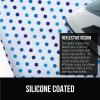 imageThe Original GORILLA GRIP Ironing Board Cover and Pad Silicone Coating Thick Scorch Resistant Padding Heavy Duty Iron Covers Standard Boards Hook and Loop Fastener Strap Silver 15x54Blue Dots