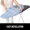 imageThe Original GORILLA GRIP Ironing Board Cover and Pad Silicone Coating Thick Scorch Resistant Padding Heavy Duty Iron Covers Standard Boards Hook and Loop Fastener Strap Silver 15x54Blue Dots