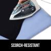 imageThe Original GORILLA GRIP Ironing Board Cover and Pad Silicone Coating Thick Scorch Resistant Padding Heavy Duty Iron Covers Standard Boards Hook and Loop Fastener Strap Silver 15x54Blue