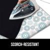 imageThe Original GORILLA GRIP Ironing Board Cover and Pad Silicone Coating Thick Scorch Resistant Padding Heavy Duty Iron Covers Standard Boards Hook and Loop Fastener Strap Silver 15x54Spiral GrayWhiteTurquoise