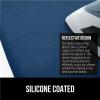 imageThe Original GORILLA GRIP Ironing Board Cover and Pad Silicone Coating Thick Scorch Resistant Padding Heavy Duty Iron Covers Standard Boards Hook and Loop Fastener Strap Silver 15x54Navy