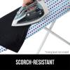 imageThe Original GORILLA GRIP Ironing Board Cover and Pad Silicone Coating Thick Scorch Resistant Padding Heavy Duty Iron Covers Standard Boards Hook and Loop Fastener Strap Silver 15x54Blue Dots