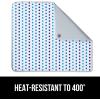 imageThe Original GORILLA GRIP Ironing Board Cover and Pad Silicone Coating Thick Scorch Resistant Padding Heavy Duty Iron Covers Standard Boards Hook and Loop Fastener Strap Silver 15x54Blue Dots