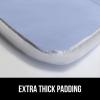 imageThe Original GORILLA GRIP Ironing Board Cover and Pad Silicone Coating Thick Scorch Resistant Padding Heavy Duty Iron Covers Standard Boards Hook and Loop Fastener Strap Silver 15x54Blue