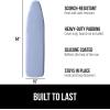 imageThe Original GORILLA GRIP Ironing Board Cover and Pad Silicone Coating Thick Scorch Resistant Padding Heavy Duty Iron Covers Standard Boards Hook and Loop Fastener Strap Silver 15x54Blue