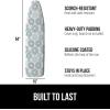 imageThe Original GORILLA GRIP Ironing Board Cover and Pad Silicone Coating Thick Scorch Resistant Padding Heavy Duty Iron Covers Standard Boards Hook and Loop Fastener Strap Silver 15x54Spiral GrayWhiteTurquoise