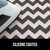 imageThe Original GORILLA GRIP Ironing Board Cover and Pad Silicone Coating Thick Scorch Resistant Padding Heavy Duty Iron Covers Standard Boards Hook and Loop Fastener Strap Silver 15x54Chevron BlackLinen
