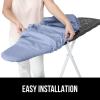 imageThe Original GORILLA GRIP Ironing Board Cover and Pad Silicone Coating Thick Scorch Resistant Padding Heavy Duty Iron Covers Standard Boards Hook and Loop Fastener Strap Silver 15x54Blue