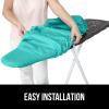 imageThe Original GORILLA GRIP Ironing Board Cover and Pad Silicone Coating Thick Scorch Resistant Padding Heavy Duty Iron Covers Standard Boards Hook and Loop Fastener Strap Silver 15x54Turquoise