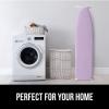 imageThe Original GORILLA GRIP Ironing Board Cover and Pad Silicone Coating Thick Scorch Resistant Padding Heavy Duty Iron Covers Standard Boards Hook and Loop Fastener Strap Silver 15x54Light Purple