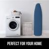 imageThe Original GORILLA GRIP Ironing Board Cover and Pad Silicone Coating Thick Scorch Resistant Padding Heavy Duty Iron Covers Standard Boards Hook and Loop Fastener Strap Silver 15x54Navy