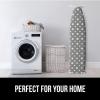 imageThe Original GORILLA GRIP Ironing Board Cover and Pad Silicone Coating Thick Scorch Resistant Padding Heavy Duty Iron Covers Standard Boards Hook and Loop Fastener Strap Silver 15x54Dots