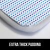 imageThe Original GORILLA GRIP Ironing Board Cover and Pad Silicone Coating Thick Scorch Resistant Padding Heavy Duty Iron Covers Standard Boards Hook and Loop Fastener Strap Silver 15x54Blue Dots