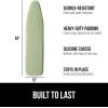 imageThe Original GORILLA GRIP Ironing Board Cover and Pad Silicone Coating Thick Scorch Resistant Padding Heavy Duty Iron Covers Standard Boards Hook and Loop Fastener Strap Silver 15x54Sage