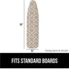 imageThe Original GORILLA GRIP Ironing Board Cover and Pad Silicone Coating Thick Scorch Resistant Padding Heavy Duty Iron Covers Standard Boards Hook and Loop Fastener Strap Silver 15x54Damask