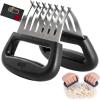 imageGORILLA GRIP BPAFree Chicken Shredder Meat Claws Sharp Stainless Steel Food Shredding Fork Comfortable Handle Easily Shred Pulled Pork Taco Meats Kitchen Smoker BBQ Tool Dishwasher Safe BlackBlack