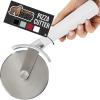 imageGORILLA GRIP BPAFree Large Pizza Cutter Wheel 9 Inch Sharp Stainless Steel Blade Slip Resistant Handle with Thumb Guard Protection Slice Thick or Thin Pizzas Pie Pastries in Seconds WhiteWhite