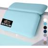 imageGORILLA GRIP Bath Pillow for Tub Improved Suction Cups Luxury Bathtub Pillows Headrest for Neck and Back Support Relaxing Home Spa Hot Tubs and Bathroom Essentials Gifts for Women 2 Panel WhiteSpa Blue