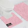imageGORILLA GRIP Bathroom Rug Sets Soft Chenille 2 Piece Area Rugs Set Toilet Base Mat and 30x20 Carpet Absorbent Microfiber Washable Mats Dry Quickly Home Dcor and Bath Room Accessories GreyLight Pink