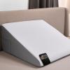 imageGORILLA GRIP Bed Wedge Pillow for Sleeping Soft Dual Layer Memory Foam Stay in Place Dots Breathable Ergonomic Headboard Triangle Sleep Support Reading Elevation Anti Snoring 12in WhiteWhiteGray