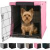 imageGORILLA GRIP Dog Crate Covers Compatible with Amazon Basics Dog Crates All Sides Open Privacy Cover Fits 36quot Wire Kennel Breathable Mesh Windows Light Reducing Puppy Training Cage Topper BlackPink