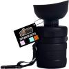 imageGORILLA GRIP Dog Water Bottle Portable Water Bowl Dispenser for Dogs 12 oz Leak Proof Pet Travel Squeeze Bottles Food Grade Silicone to Go Puppy Essentials Hiking Camping Trip Accessories BlackBlack