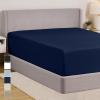 imageGORILLA GRIP Fitted Sheets Stay in Place Twin Size Deep Pocket Bottom Bed Sheets for Mattress Lightweight Microfiber Sbana All Around Elastic OekoTex Wrinkle and Shrink Resistant CreamNavy