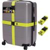 imageGORILLA GRIP Heavy Duty Adjustable Luggage Straps for Suitcases Easy to Identify Travel Belt Connector Holds Suitcase Together Extends Life of Bag Strap Connects Two Bags Accessories 2 Pack RedYellow