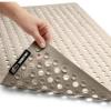 imageGORILLA GRIP Patented Bath Tub Shower Mat Machine Washable Bathtub Floor Liner Mats Suction Cups and Drain Holes to Keep Tubs Clean Soft on Feet Bathroom Essentials 35x16 Inch ClearBeige Opaque
