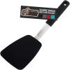 imageGORILLA GRIP Patented Nonstick Heat Resistant BPAFree Silicone Spatula Non Scratch Flexible Head for Pans Slip Resistant Soft Rubber Handle Kitchen Spatulas for Cooking Food 116 in BlackBlack