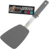 imageGORILLA GRIP Patented Nonstick Heat Resistant BPAFree Silicone Spatula Non Scratch Flexible Head for Pans Slip Resistant Soft Rubber Handle Kitchen Spatulas for Cooking Food 116 in BlackGray