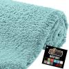 imageGORILLA GRIP Premium Luxury Bath Rug Absorbent Soft Thick Shag Plush Bathroom Mat Rugs Machine Washable Microfiber Quick Dry Mats for Shower Bathtub and Floor Accessories 24x17 GraySpa Blue