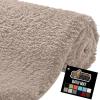 imageGORILLA GRIP Premium Luxury Bath Rug Absorbent Soft Thick Shag Plush Bathroom Mat Rugs Machine Washable Microfiber Quick Dry Mats for Shower Bathtub and Floor Accessories 24x17 GrayBeige