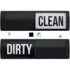 imageGORILLA GRIP Strong Dishwasher Magnet Clean Dirty Sign Large Letters for Easy Read Optional Adhesive Sticker for NonMagnet Surfaces NonScratch Sliding Dish Washer Magnets Kitchen Decor BlackBlack