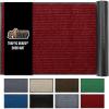 imageGORILLA GRIP Traffic Guard Door Mat 2 Pack Heavy Duty Waterproof Doormat Commercial Office Space Welcome Mats Stain and Fade Resistant Low Profile Strong Rubber Backing 29x17 GrayRed