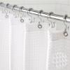 imageGORILLA GRIP Waffle Shower Curtain Thick Weighted Fabric Wrinkle and Rust Resistant Classic Hotel Quality Design Heavy Duty Long Curtains for Bathroom Showers Bath Tubs Machine Wash 72x72 WhiteWhite