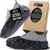 imageGORILLA GUARD Shoe Covers Disposable Pack of 50 25 Pairs Waterproof Ankle Booties Puncture Resistant Accessories for Work Safety Boot Cover for Indoors and Outdoors Secure Universal Fit Black200