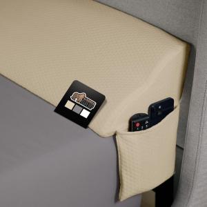 imageGORILLA GRIP Bed Wedge Pillow for Sleeping Soft Dual Layer Memory Foam Stay in Place Dots Breathable Ergonomic Headboard Triangle Sleep Support Reading Elevation Anti Snoring 12in WhiteCream